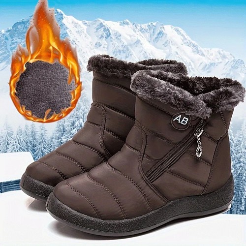 Damen winterstiefel gefüttert - winterstiefel,